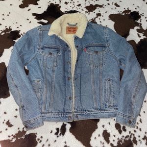 levi’s denim sherpa jacket